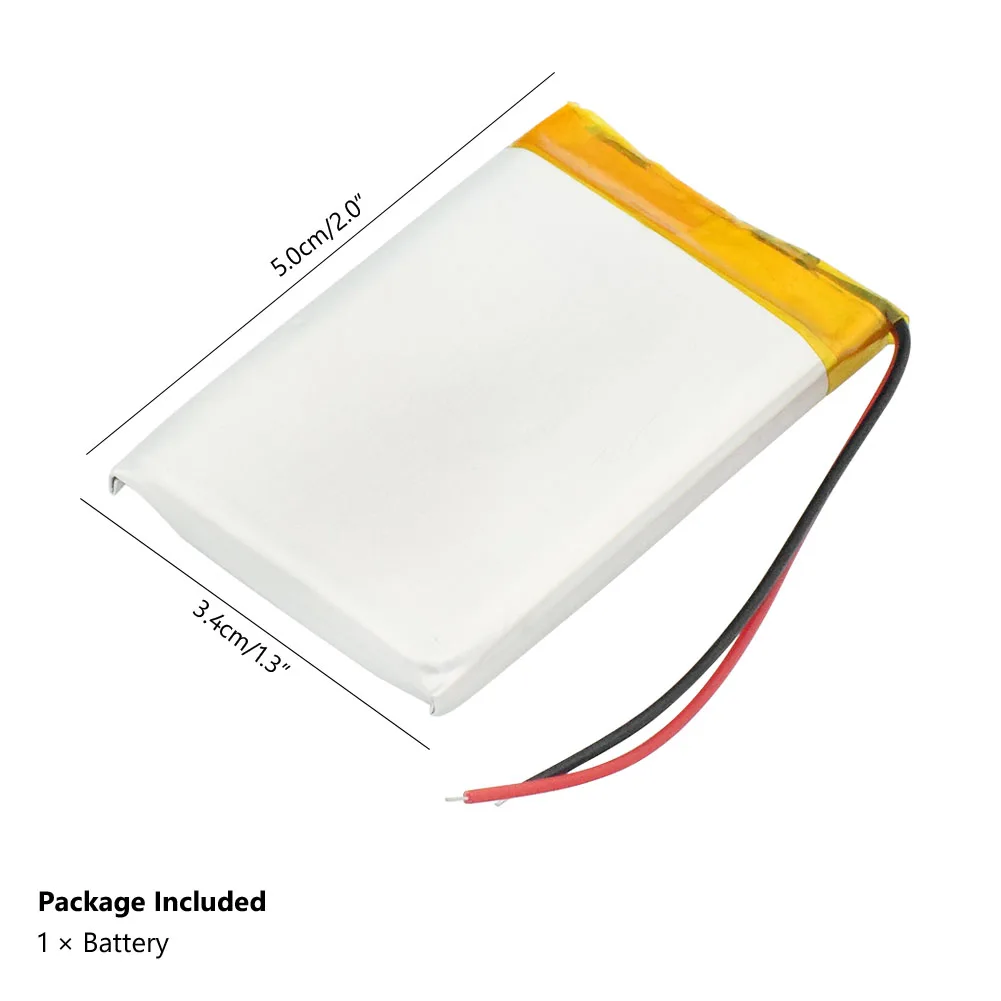 Модель 503450 3 7 v 1000mAh литий ионная Lipo ячейка полимерная аккумуляторная батарея для