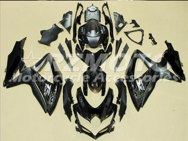 

ACE KITS New ABS Injection Fairings Kit Fit For SUZUKI GSX-R600 GSX-R750 K8 2008 2009 GSX-R600 k8 08 09 Black t2