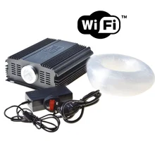 Maykit wifi контроль захвата цвета 60 Вт RGBW светодиодный осветитель PMMA оптического волокна 500 шт. 0,75 мм 150 шт. 1,0 мм 50 шт. 1,5 мм при 5 mtr