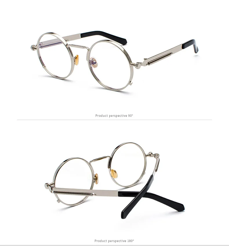 ZUCZUG дизайн панк круглые мужские Солнцезащитные очки женские металлические весенние стимпанк маленькие солнцезащитные очки мужские очки с покрытием UV400