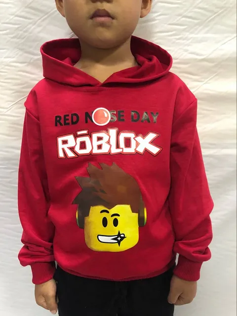 Children S Sweater Roblox Red Nose Day Big Boy Boy Hoodie Top Sweater Pullover Cosplay Props Boys Costumes Aliexpress - red sweater roblox