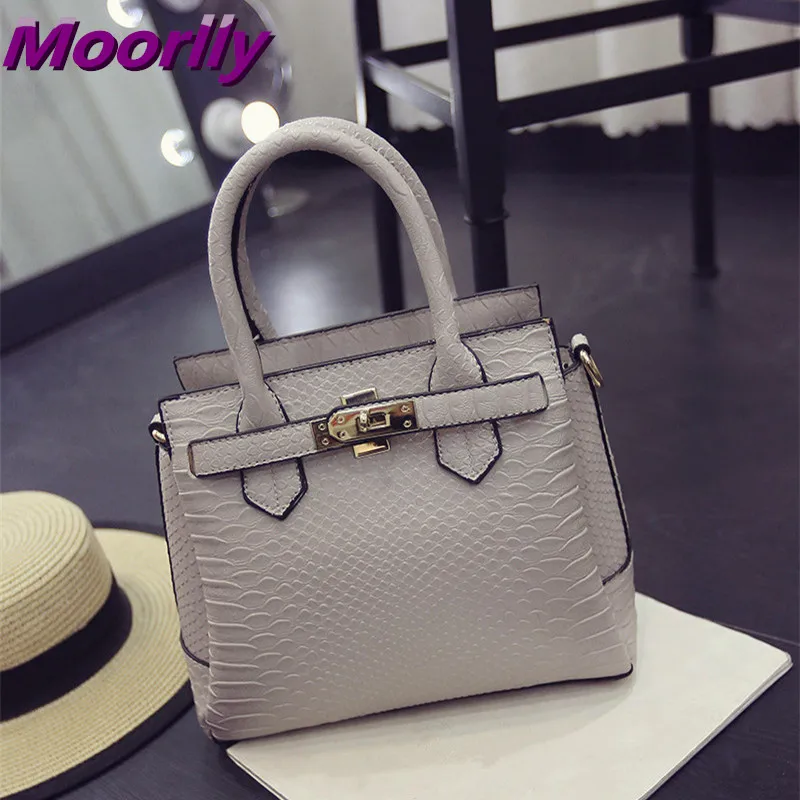

Moorlly women pu leather handbags women's brand vintage crossbody Shoulder bags crocodile pattern women's messenger bag