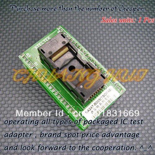 

NEW 648-0482211 TSOP48 0.5mm IC Test Socket / Programmer Adapter SA247-B005 Xeltek Adapter