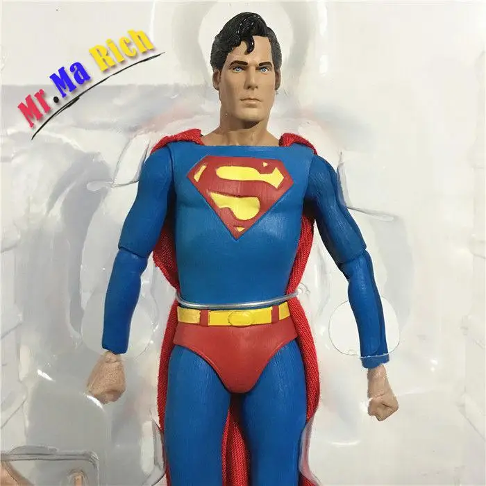 Neca Dc Comics Superman Christopher Reeves Superhero 7" Action Pvc Figure Ib