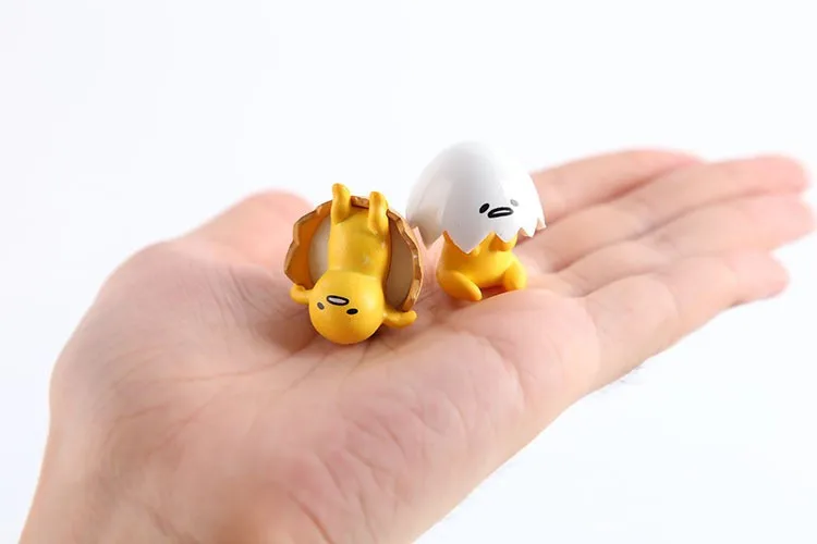 4 шт./лот 4 см грустное яйцо Гудетама Kawaii Gudetama ленивое яйцо аниме ленивое яйцо Гудетама фигурка игрушки