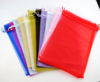 

11colors Rectangle Organza Bags Wine Bottle Gift Pouches Candy Bag 20X30cm GB036