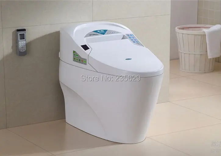 Роскошный умный туалет умный керамический туалет commode Северная Америка S-trap В 220 В/110 В автоматическая очистка смыва сифонная