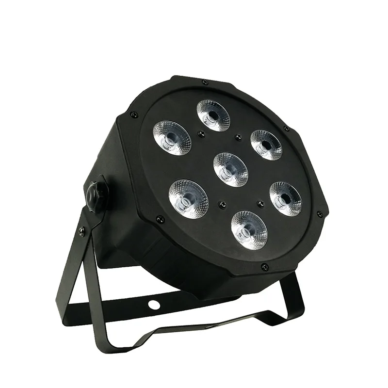 

10pcs/lot good quality dmx led par wash 7x12w rgbw 4IN1 led flat slim par led uplights chandelier