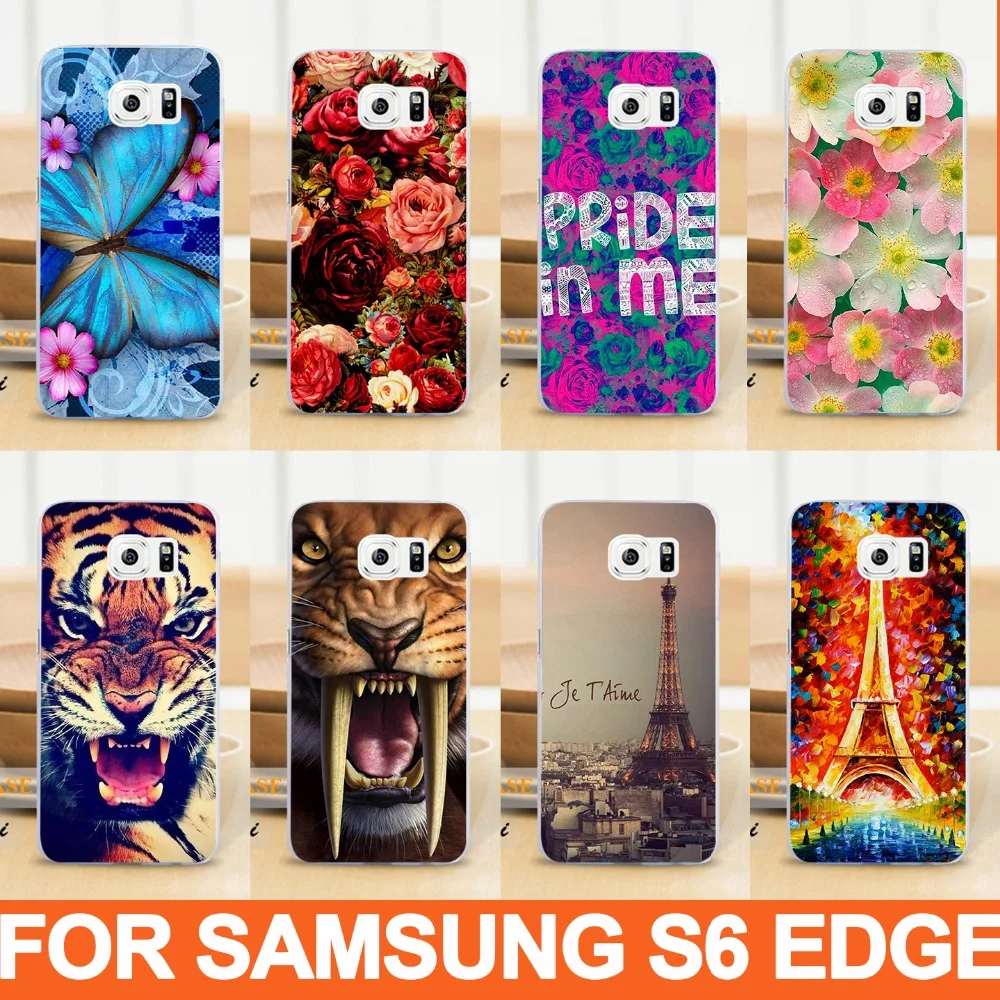 Лидер продаж 2015 прозрачные боковые чехлы для Sumsung Galaxy S6 Edge G9250 сотовых телефонов с