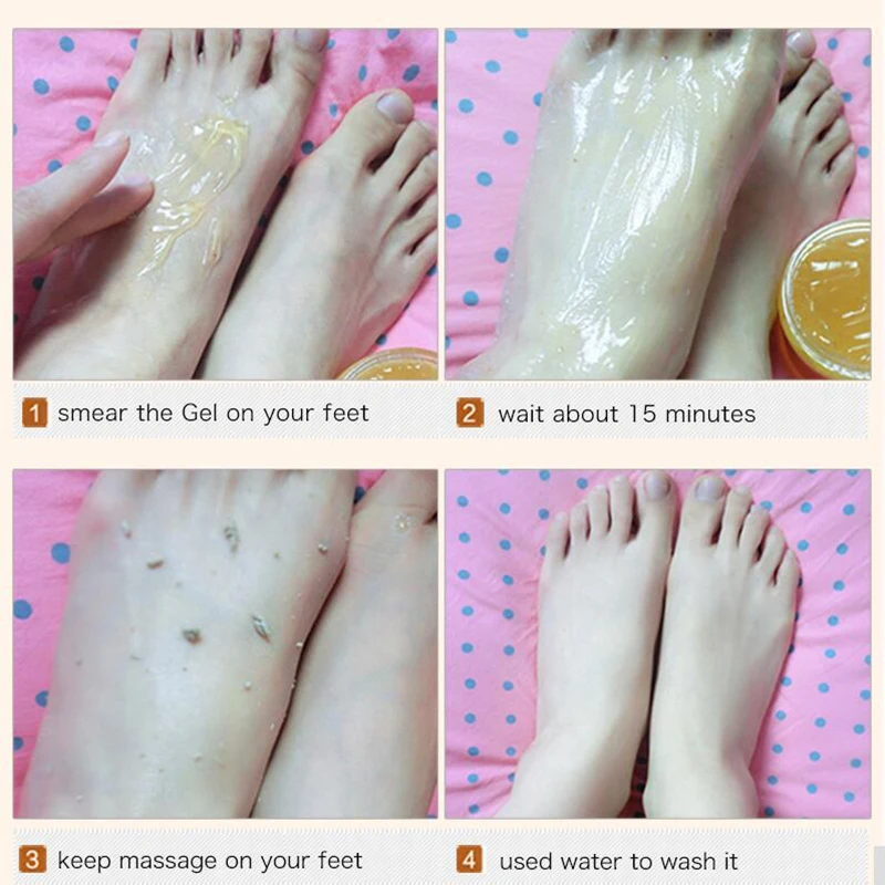 Daralis Foot SPA Foot Scrub Cream Exfoliating Foot Peeling Cream Dead Skin Remove Whitening Smooth Moisturizing Feet Cream 200g