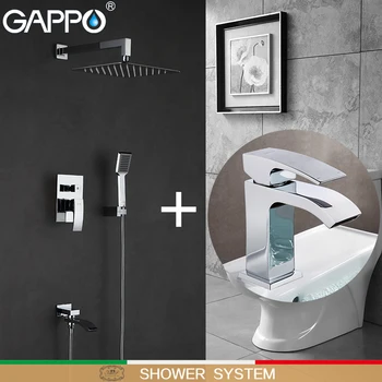 

GAPPO Basin Faucets basin sink tap water mixer shower faucet bath tub mixer rain shower shower system torneira do chuveiro