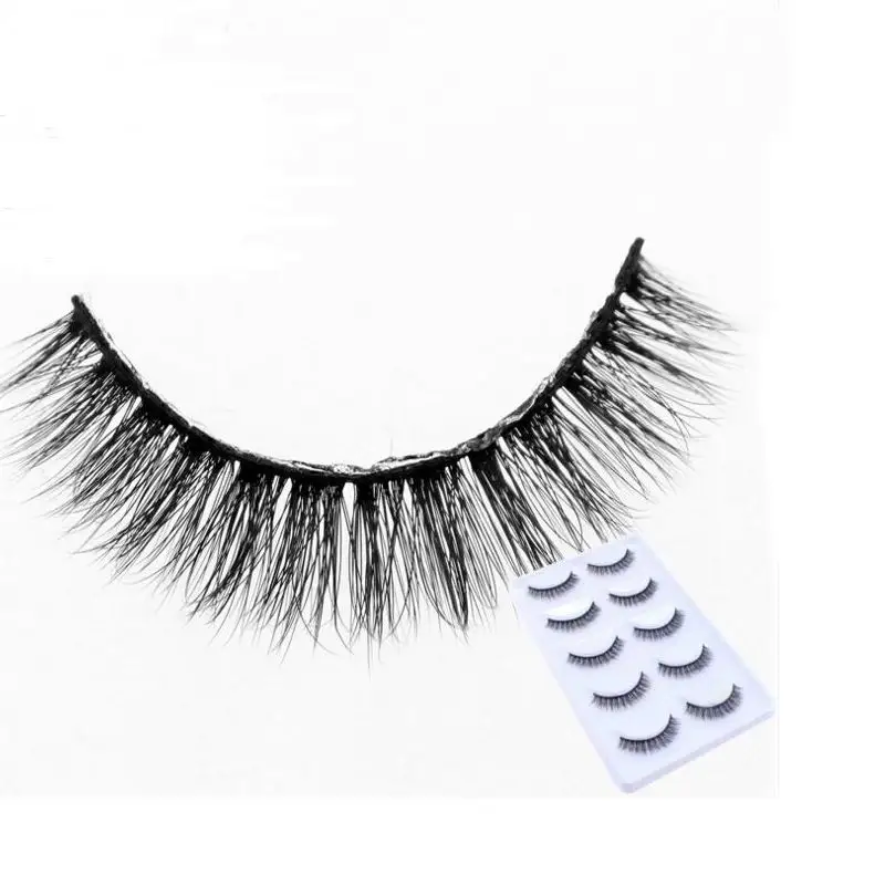 

50Pairs/10boxes 3D mink lashes Natural False Eyelashes Long Messy Makeup Fake EyeLashes Extension Make Up Beauty Tools maquiagem
