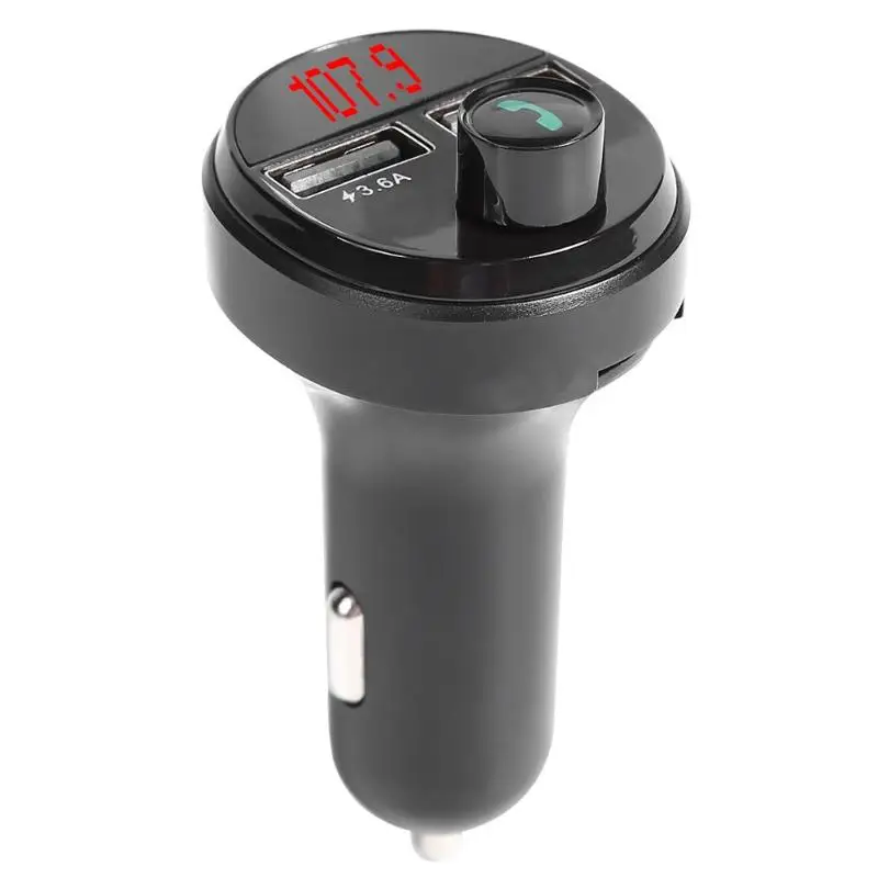 

A165 Bluetooth FM Transmitter Handsfree Car Kit MP3 Player 3.6A Dual USB Charger Can Display Current Automobile Battery Voltage