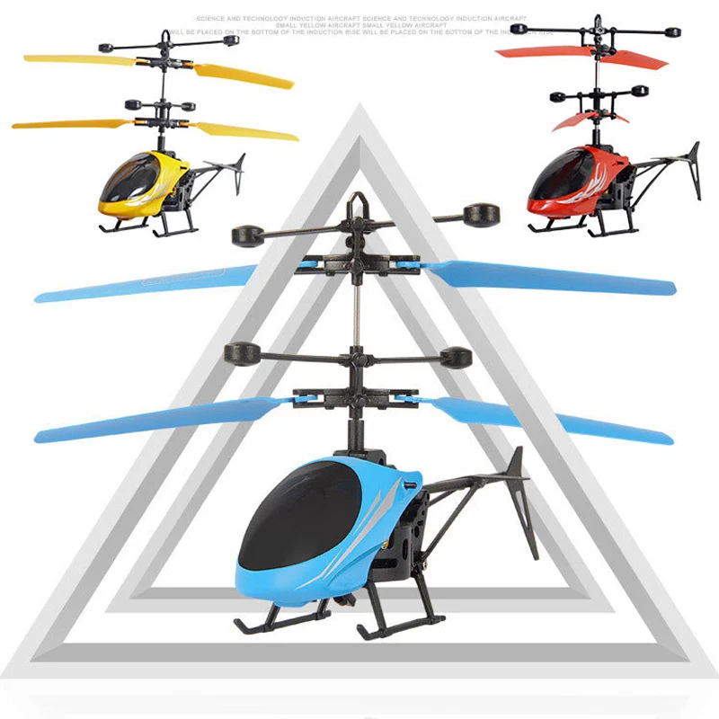 Children Helicopter Mini induction RC Drone Toys for Kids Led Light Remote Control Flying Aircraft Suspension Drones