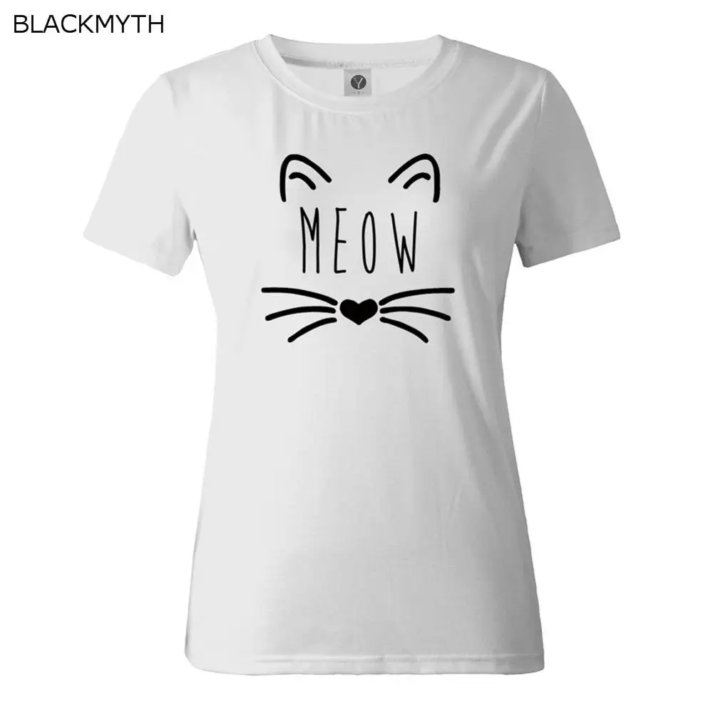 BLACKMYTH Womens T-Shirts Cotton Funny Grahpic Design Casual Short Sleeve Top Tees