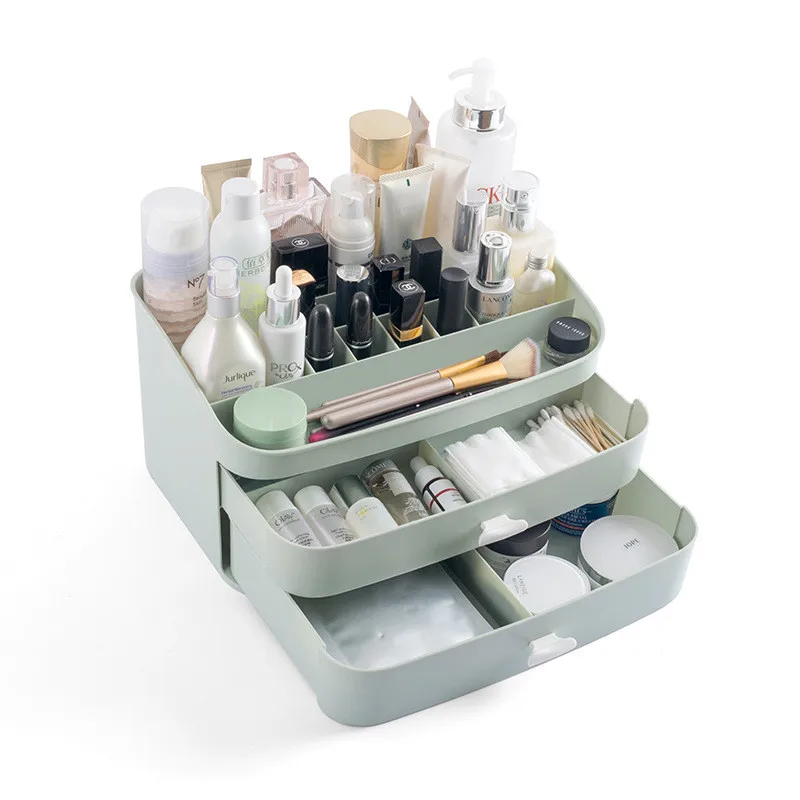 

Hoomall Creative Plastic Desktop Container Holder Makeup Organizers Cosmetic Storage Box Drawer Style Jewelry Box Sundries