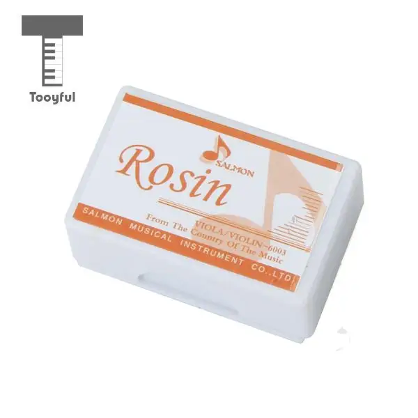 

Tooyful High Quality Rosin With Protective Container for Electric Violin Guitar Practice Beginners And Students Light yellow