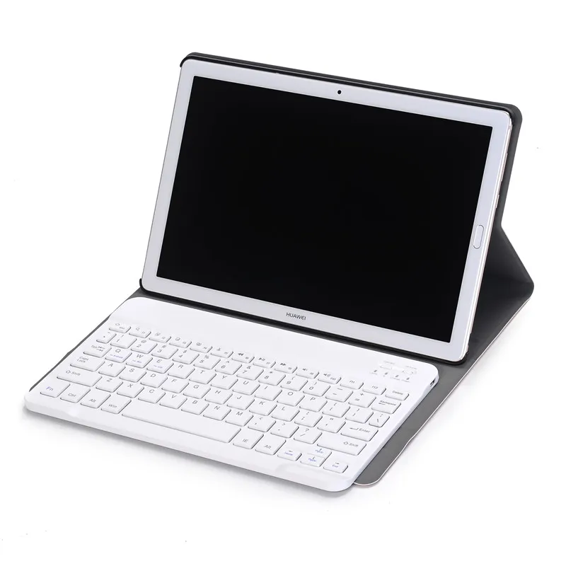 Роскошный чехол с клавиатурой для Huawei MediaPad M5 10 8 дюйма кожаный подставка Bluetooth