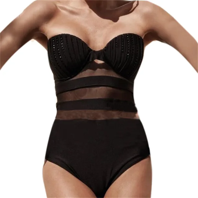 strapless badpak zwart strapless badpak zwart