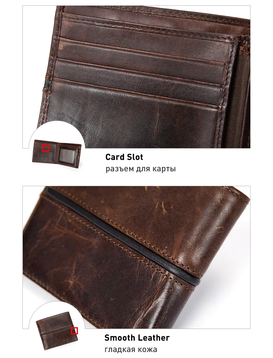 Westal из натуральной яловой кожи Для мужчин кошелек короткие портмоне маленький Винтаж бумажник бренд высокое качество дизайнер Женские Кошельки кошелек 7102