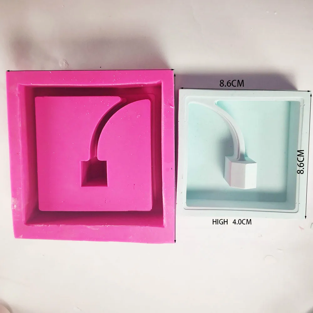 Silicone cement bryophyte basin mould Desktop Card Pen Holder Craft Maker Mold Handmade Flowerpot Concrete Molds