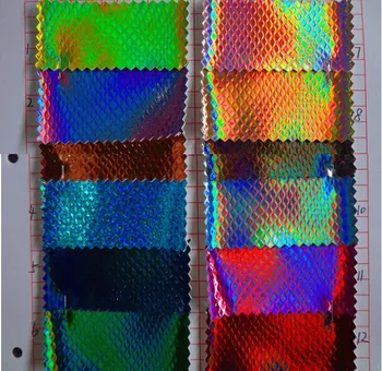 

Factory Direct / Environmental refraction / snakeskin pu leather / Holographic pvc leather / footwear fabric / large concessions