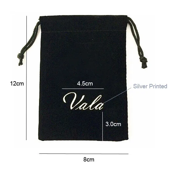 8000pcs Custom-Made 8x12cm Drawstring Black Velvet Bags Pouches With Silver Printed Logo Express Free Shipping best free shipping custom made white groom tuxedos best man groomsmen men wedding suits bridegroom suits groomsmen suitwedding m