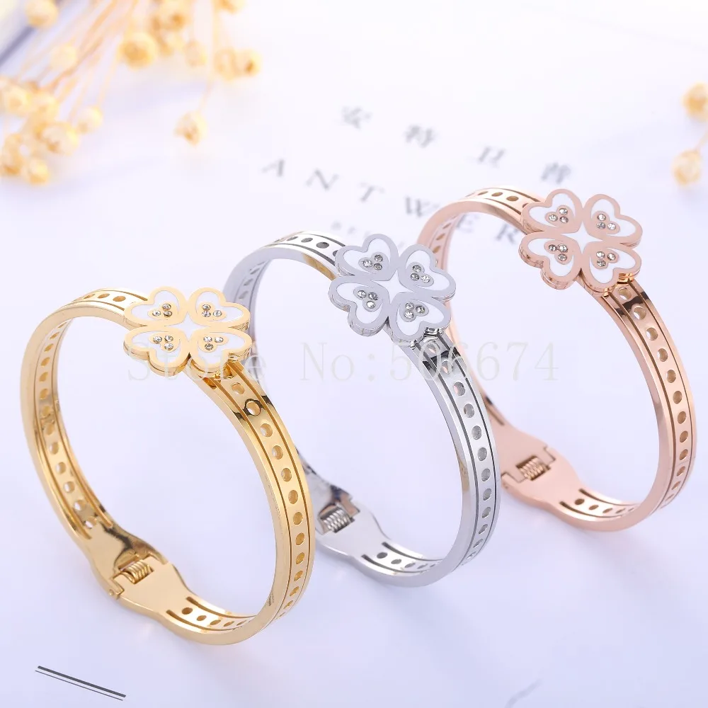 Женский браслет из нержавеющей стали 316L с фианитами 2019 | Украшения и аксессуары