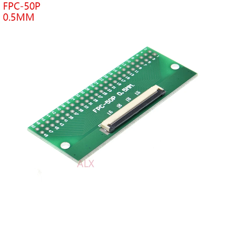 1pcs 50 Pin 0.5mm FFC FPC to 50P DIP 2.54mm PCB Converter Board Adapter