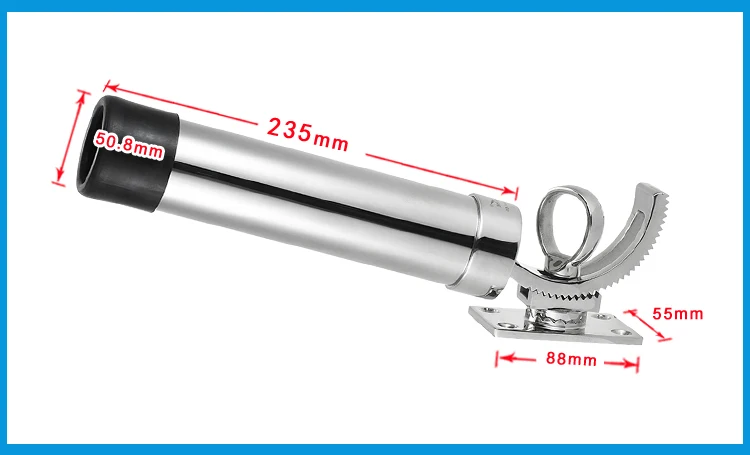 Регулируемая съемная палубная крепление SS 316 подставка для удочки держатель полюса кронштейн поддержка для лодки и рыбалка на яхте