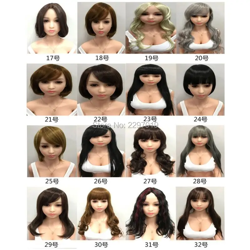 Skup KNETSCH 135 cm 175 cm seks lalka peruka akcesoria prawdziwe silikonowe TPE seks lalka s włosy realistyczne miłość peruka dla lalki akcesoria