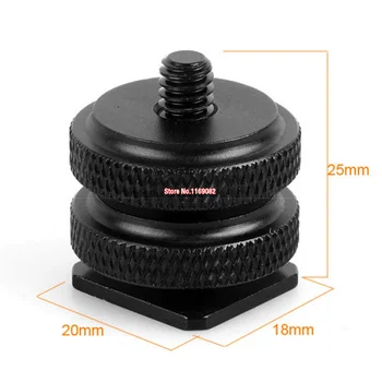 

20pcs Photo Studio Accessories Cold Foot to 1/4" Screw Adapter for Camera Flash Holder Bracket Hot Shoe Mount