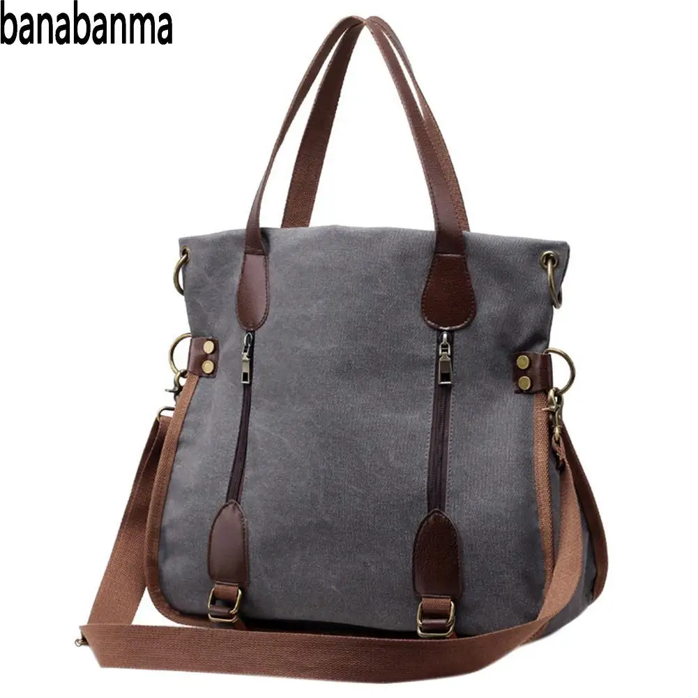 

PinShang Woman Handbag Retro Bag Canvas Crossbody Bag Casual All-match Messenger Shoulder Bags Gifts Bags for Women 2018 ZK40