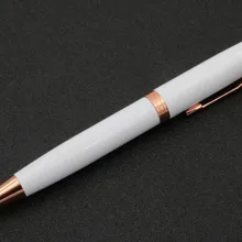 Ручка для письма для офиса розовая Золотая Студенческая металлическая шариковая ручка