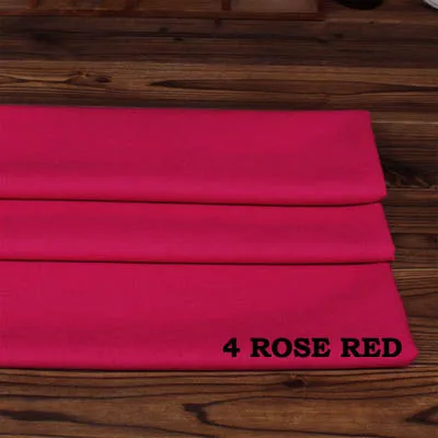 Хлопок/лен ткани фиолетовый розовый оранжевый зеленый серый хаки сплошной цвет для DIY Одежда Платье Брюки подушки ручной работы Текстиль - Цвет: 4 rose red