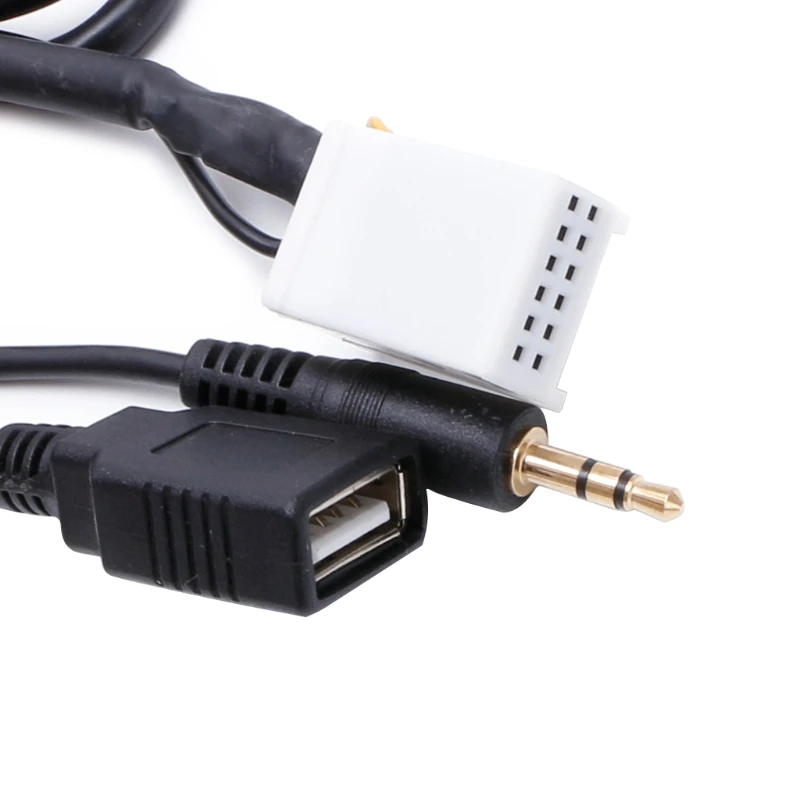 Автомобильный USB Aux in CD адаптер MP3 плеер Радио Интерфейс 12 Pin для VW Audi Skoda Seat|Кабели