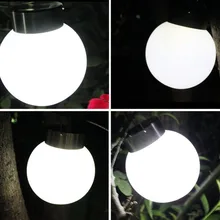 Светодиодный светильник с круглым шариком, водонепроницаемая солнечная панель, Ночной светильник, уличный садовый светильник для двора, двора, уличный светильник безопасности s