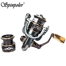 Trulinoya 1000/2000/3000 серия спиннинговая Рыболовная катушка 9+ 1BB двойная металлическая катушка; приманка рыболовная рок-катушка для рыбалки Molinete Pesca