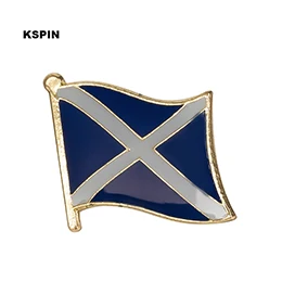 Шотландский синий флаг лацкан булавка значок булавка 300 шт. брошь 20 шт. на лот значки KS-0241 - Цвет: KS-0241