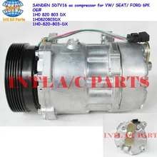 1H0 820 803 DX 1H0820803DX 1H0-820-803-DX SD7V16 Авто/C ac компрессор для Ford Galaxy/Seat Alhambra/ cordoba/VW Passat/Golf