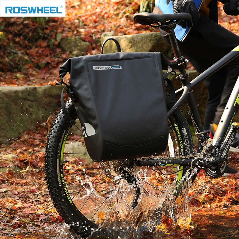 Сумка карго для багажника ROSHWEEL водонепроницаемая 25л 2017|rear bag|bike trunkwaterproof pannier |