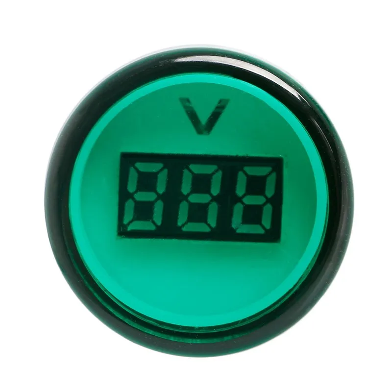 22 мм Цифровой дисплей Вольтметр с подсветкой Combo AC 60 V 450 Индикатор|display voltmeter|digital