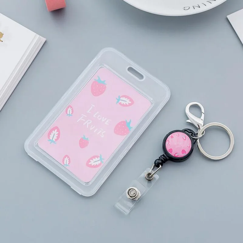 

Creative Fruit Pattern Card Holder Women Simple Travel Student Rice Card ID Card Bag Case Protection Wallet Kids Best Gift