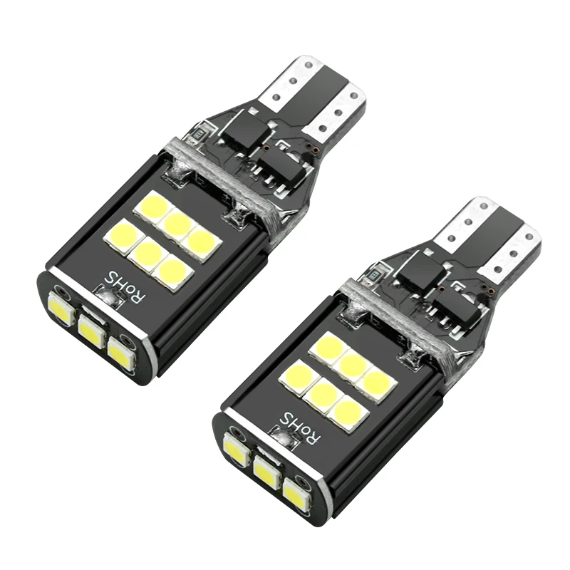 2 шт. Автомобильные светодиодные лампы Canbus T15 W16W для BMW E60 E90 Toyota Corolla Camry Prado Volkswagen VW