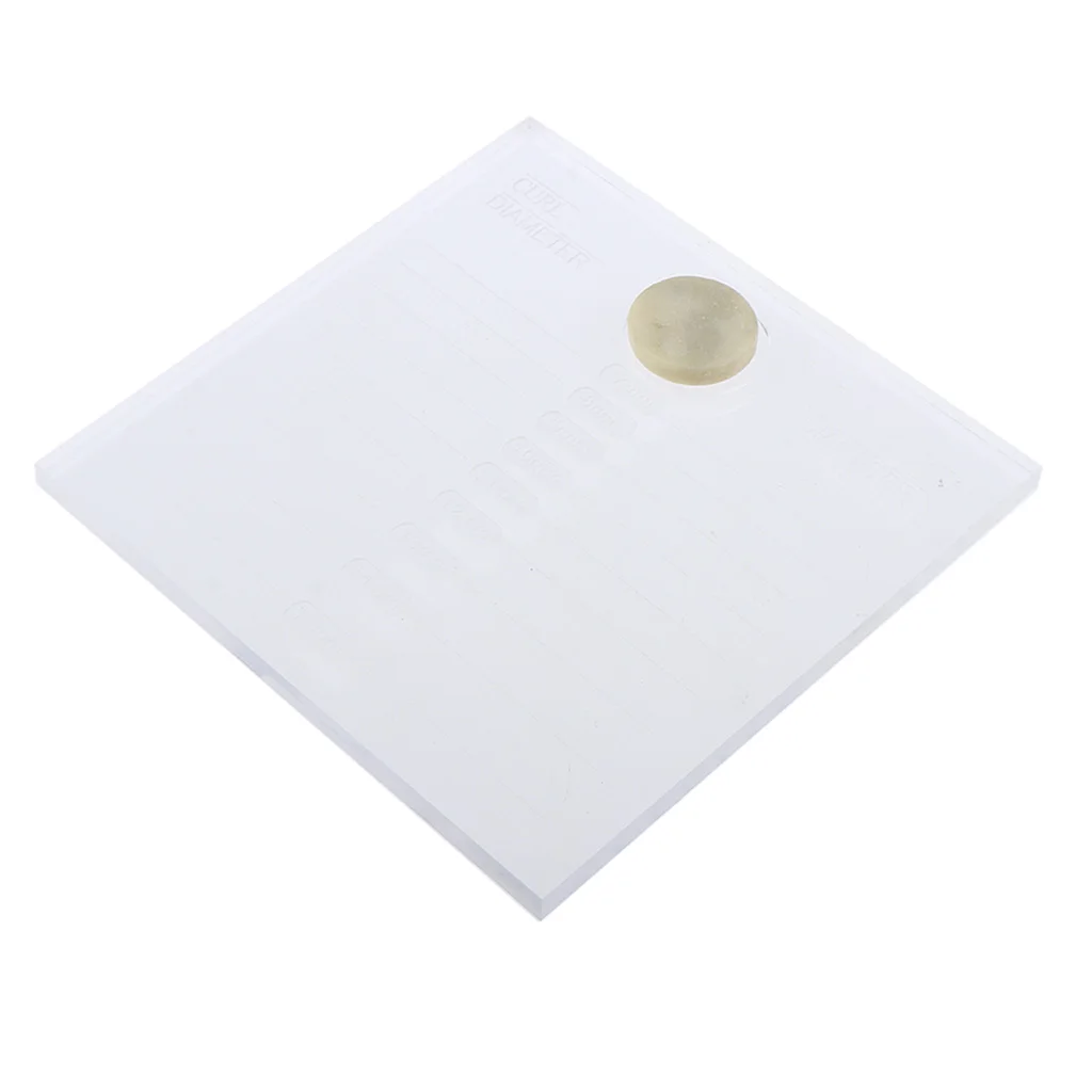 Transparent Eyelash Extension Tray Adhesive Glue Pallet Holder Stand Lashes Plate Display Board, Clear