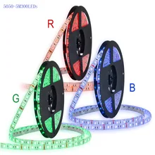 

Led Strip 5M 300Leds Nonwaterproof RGB Led Strip Light 5050 DC12V 60Leds/M Fiexble Led Light Strip