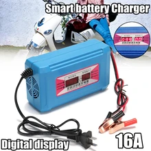 12v 6 10 16A Automatic LCD Digital Car Motorcycle Smart Fast Battery Charger with Digital Display