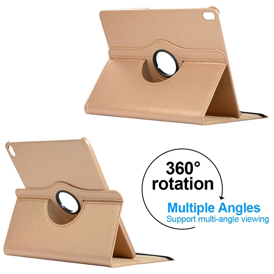 360 Degree Rotating Case Stand Cover For iPad Pro 11 inch 2018 PU Leather Smart Cover Auto Sleep Wake Case for Apple iPad Pro 11 (8)