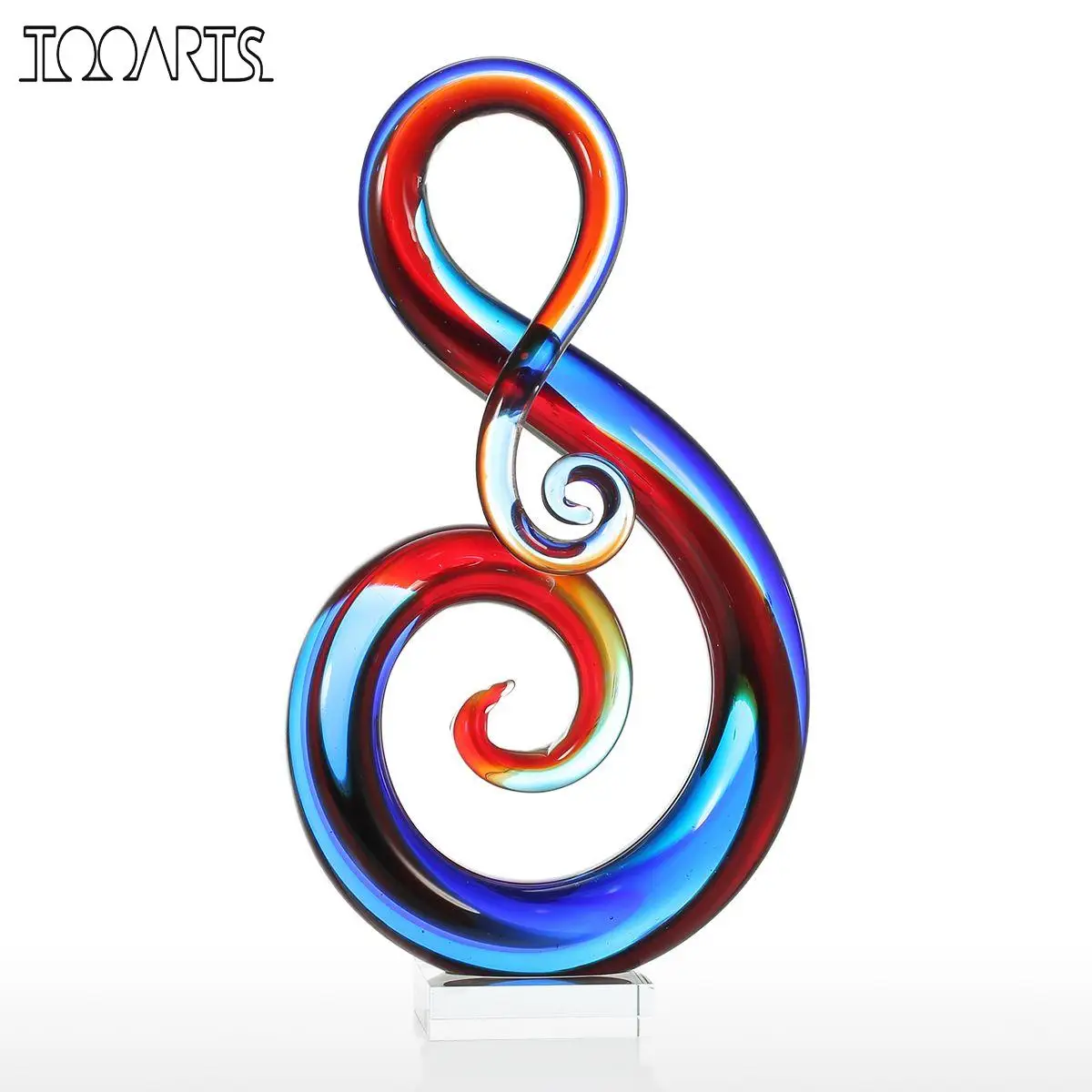 Tooarts Music Note стеклянные фигурки домашний декор животное орнамент подарки