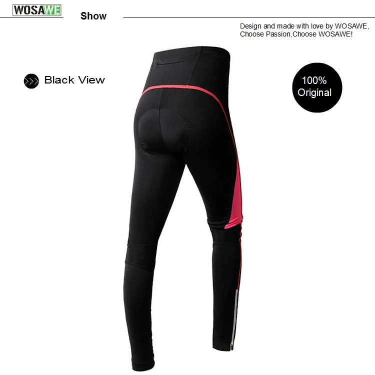 WOSAWE Велоспорт колготки и брюки женские дышащие быстросохнущие спортивные 4D гелевые мягкие MTB дорожный велосипед одежда брюки